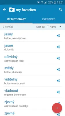 Czech-Dutch Dictionary android App screenshot 1